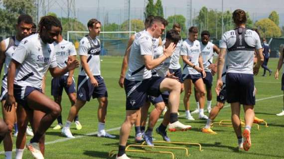 Hellas Verona: ripresa la preparazione, squadra divisa in due gruppi