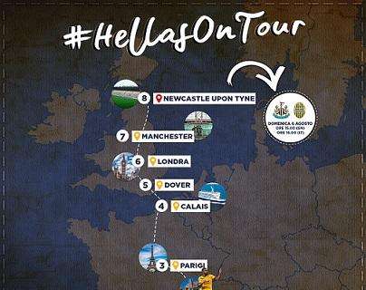 #HellasOnTour, delegazione gialloblù alla scoperta di luoghi legati al Verona