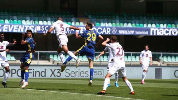 Hellas Verona-Torino 1-1, il tabellino del match