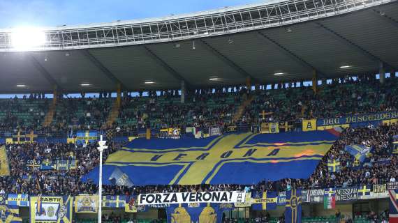 L'Arena - Verona-Bari 1-4, 6.576 spettatori sugli spalti del Bentegodi