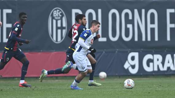 Primavera: Bologna-Verona 1-2, sesto risultato utile consecutivo per i gialloblù