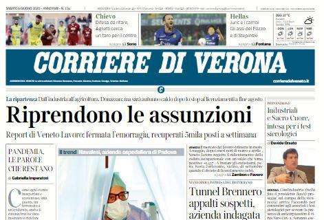 Corriere di Verona: "Hellas: Juric e i cambi. Gli assi del Pazzo e di Stepinski"
