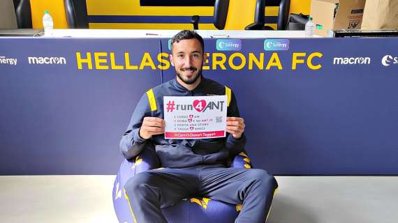 Hellas Verona in campo per la lotta ai tumori: Ceccherini il testimonial