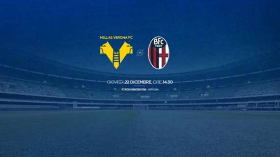 Test match Hellas Verona-Bologna: diretta su hellasverona.it