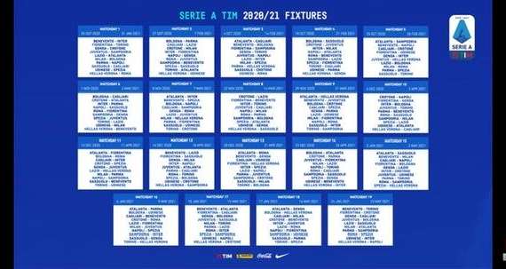Serie A, il calendario completo della stagione 2020/2021