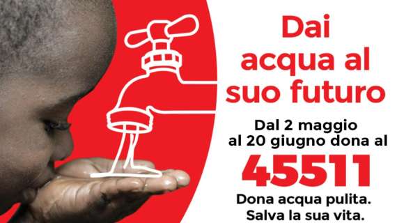 La Lega Serie A si schiera con Action Aid per la campagna "Dai acqua al suo futuro"