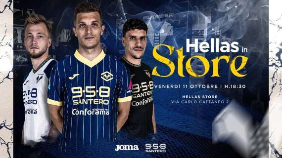 Hellas Verona: venerdì all'Hellas Store i gialloblù Lazovic, Tengstedt e Harroui