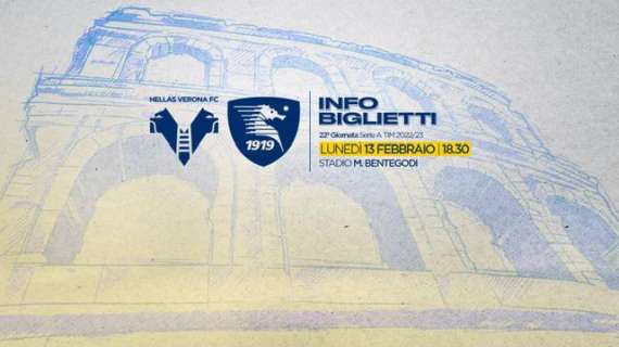 Hellas Verona-Salernitana: biglietti a partire da 10 Euro