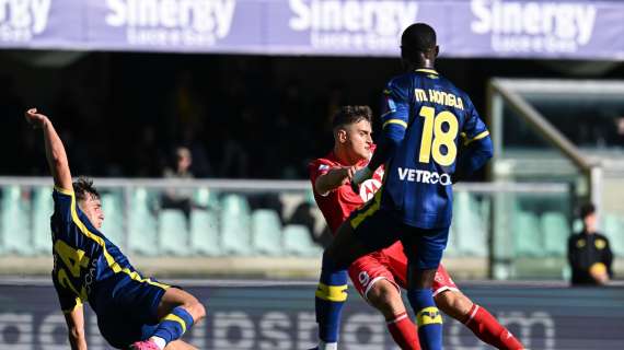 Verona-Monza 1-3: per i gialloblù è notte fonda