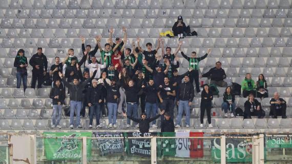 Sassuolo: poco meno di trecento i tifosi neroverdi al Bentegodi
