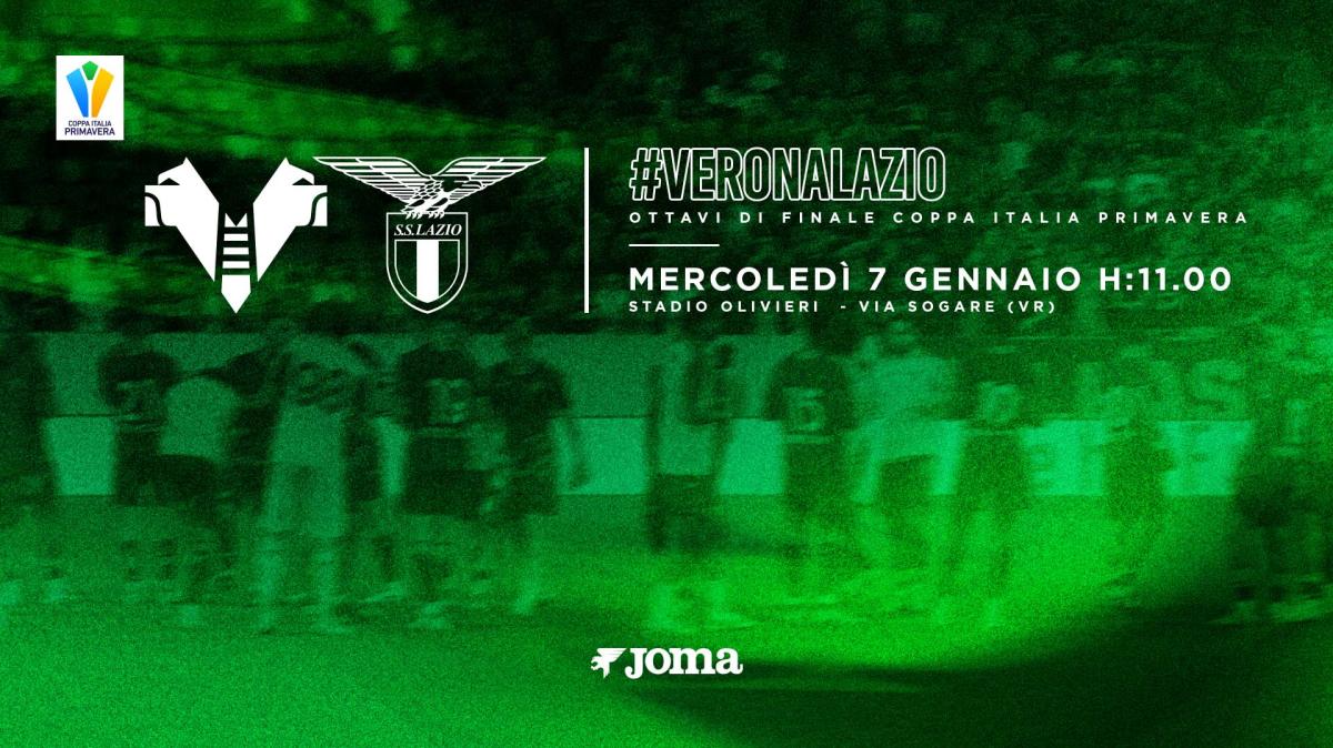 Coppa Italia Primavera - ottavi di finale: mercoledì Verona-Lazio