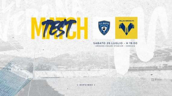 Test match Bastia-Hellas Verona: i convocati gialloblù