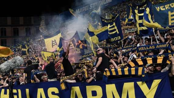 Lazio-Verona: 713 i tifosi gialloblù sugli spalti dell'Olimpico 