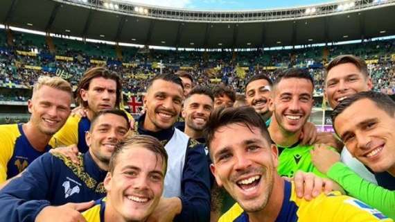 Verona-Spezia 4-0, la felicità dei gialloblù
