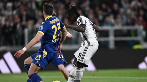 Juventus -Verona 1-0 decide Kean, seconda sconfitta di fila per i gialloblù