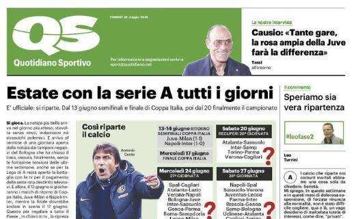Quotidiano Sportivo: "Estate con la Serie A tutti i giorni"