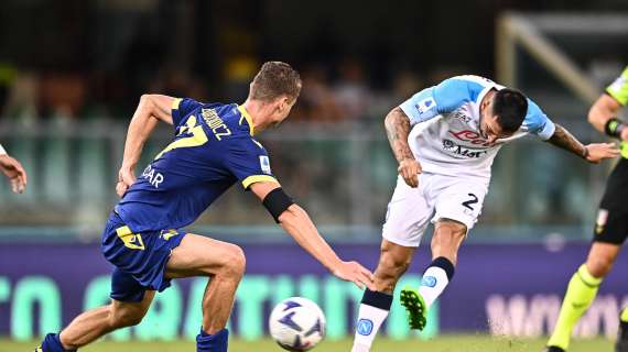 Hellas Verona - Napoli: il tabellino dell'incontro