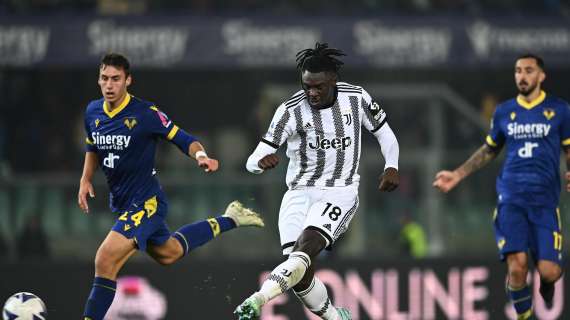 Verona - Juventus 0-1 rete decisiva dell'ex Kean, il tabellino del match