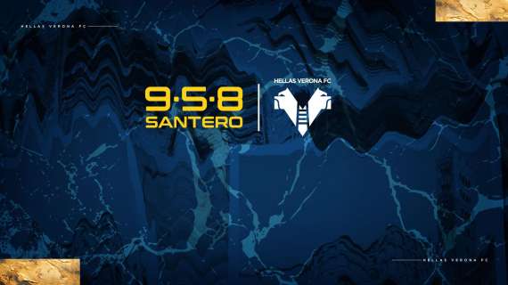Verona-Napoli: sulle maglie dei gialloblù il main sponsor 958 Santero