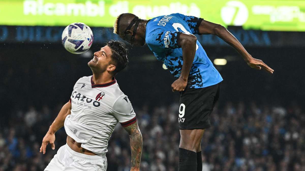 Serie A, 10^ giornata: Napoli-Bologna 3-2, partenopei sempre primi