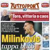 Tuttosport - Milinkovic tappa buco