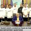 La Juventus ricevuta alla Casa Bianca da Trump (VIDEO)