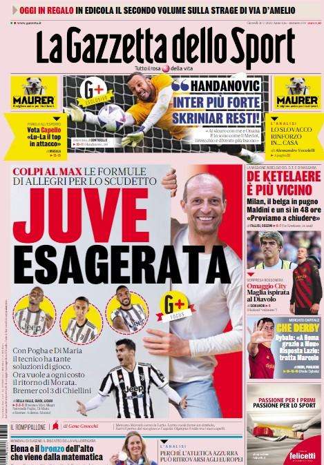 Gazzetta - Juve esagerato