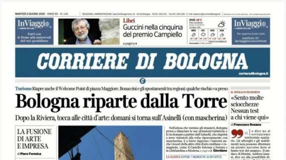 Corriere di Bologna - La Juve il 22 e tre partite in notturna