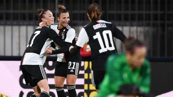 Juventus.com - Le ragazze festeggiano con la Coppa dello scudetto