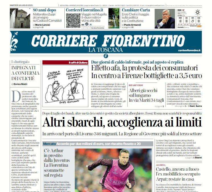 Corriere Fiorentino - La Fiorentina scommette su Arthur