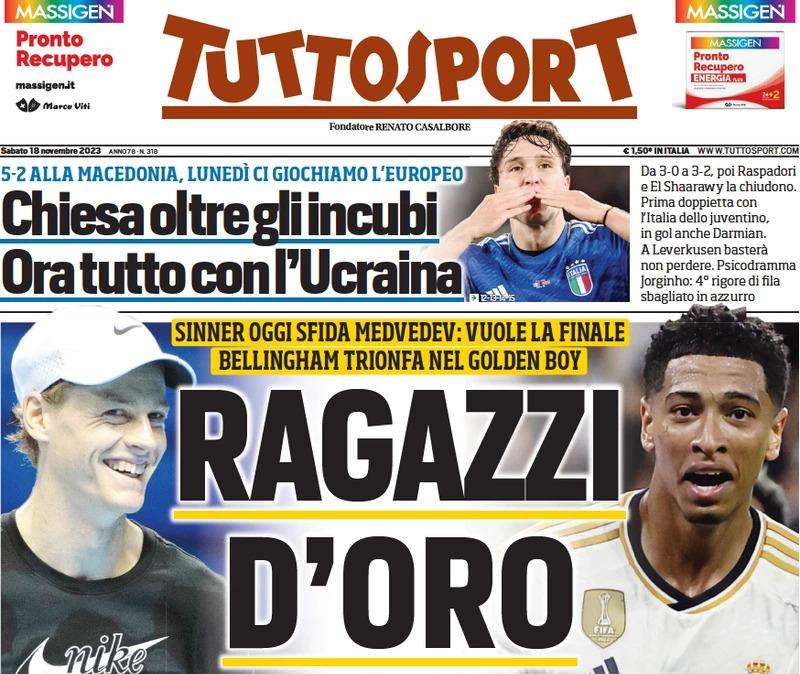 Tuttosport - Chiesa otre gli incubi 