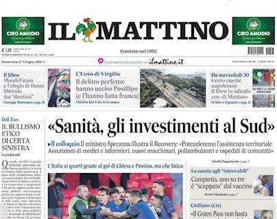 Il Mattino - Chiesa e Pessina spingono l’Italia