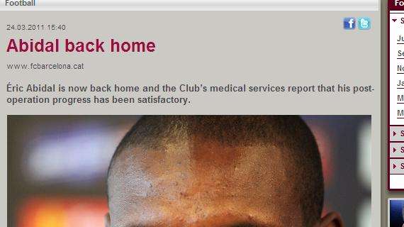 Barcellona, dimesso Abidal