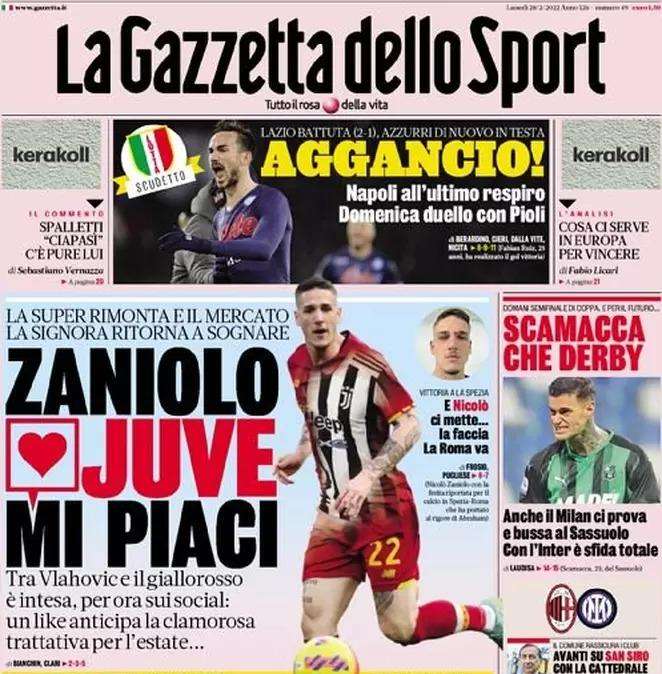 Gazzetta - Zaniolo, Juve mi piaci
