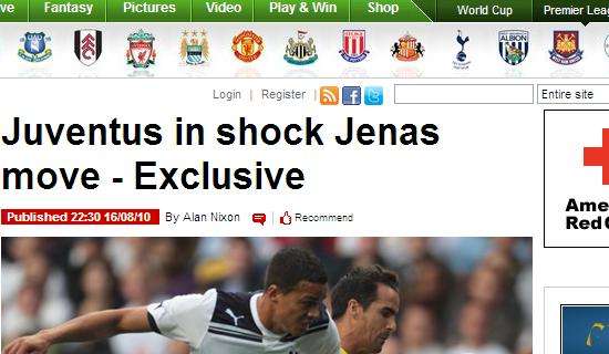 CLAMOROSO DALL'INGHILTERRA: JENAS ALLA JUVENTUS!