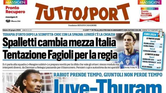 Tuttosport - Juve-Thuram, linea calda