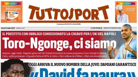 Tuttosport - David fa paura