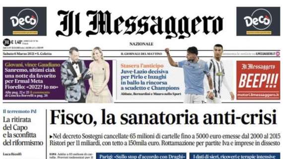 Il Messaggero - Per Pirlo e Inzaghi Juve-Lazio decisiva 