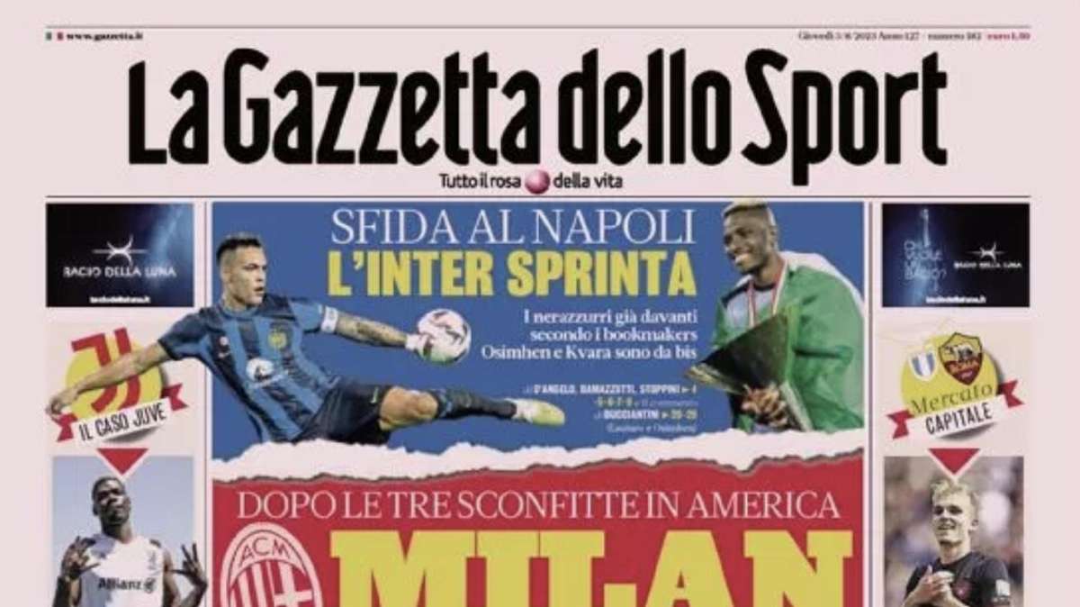 Gazzetta - Milan, c'è da fare. Pogba salta l'esordio di campionato, il flop continua