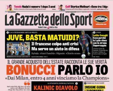 Gazzetta - Bonucci: "Divorzio dalla Juve non è solo farina del mio sacco. La società e Allegri hanno fatto scelte ben precise"