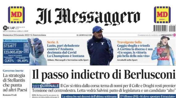 Il Messaggero - Lazio, Champions lontana 