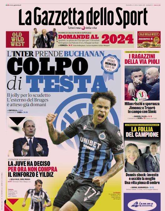 Gazzetta - Per ora la Juve non compra