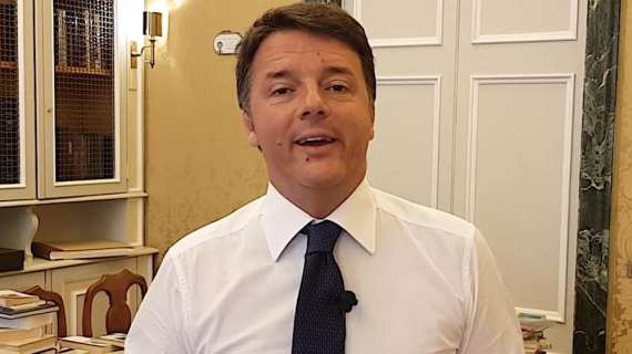 Renzi: "Mi piacerebbe molto vedere i playoff per assegnare lo Scudetto"