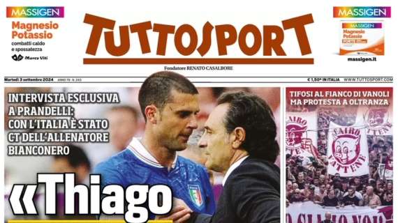 Tuttosport - Prandelli: “Thiago ripagherà la Juve”