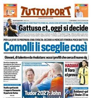 Tuttosport - Tudor 2027, Comolli sceglie così