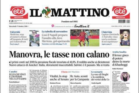 Il Mattino - Il Napoli prepara l’assalto alla Juve 