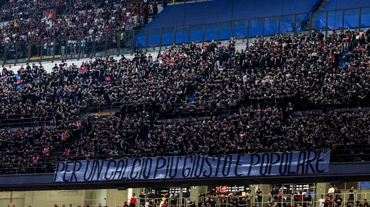 Milan-Juventus, la Curva rossonera protesta contro il caro biglietti