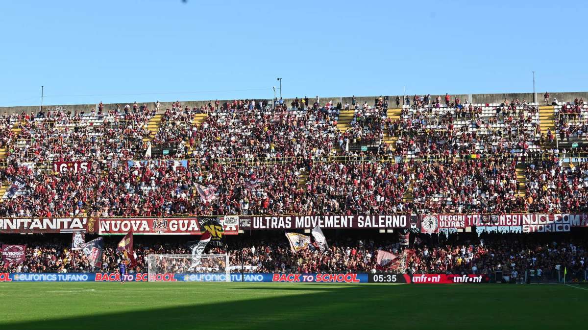 Post Salernitana-Juventus, Daspo per 4 tifosi granata
