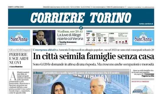 Corriere di Torino - La Juve riparte con il Verona 
