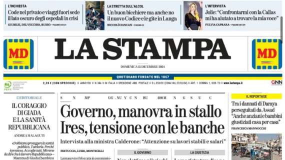 La Stampa - Maledizione pareggi 